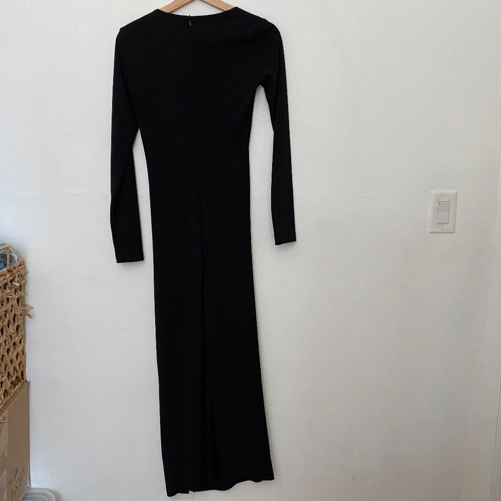 Zara Sophisticated Black Long Sleeve Dress - Picture 7 of 7
